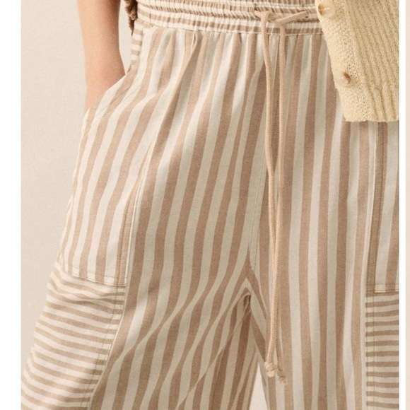 Promesa Jump for Joy Striped Drawstring Balloon Parachute Pants - Picture 3 of 7